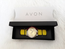 AVON Counting Critters Silicone Watch &quot;YELLOW&quot; (Quartz movement, Stretch... - $15.49