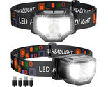 Headlamp Rechargeable 2PCS, 1200 Lumen Super Bright LED  - $20.85
