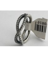 Authentic Pandora Crossing Paths Ring, Sterling Silver 190930CZ-50, Size... - $37.99