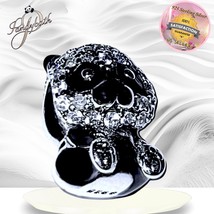 925 Sterling Silver Charm For Bracelet Or Necklace Panda US SELLER  - $19.79