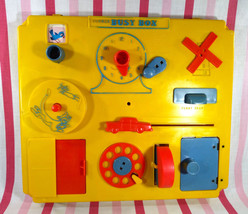 Darling 1960&#39;s Kohner Busy Box 10 in 1 Motor Skills Activity Crib or Playpen Toy - £12.45 GBP