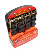 4 pcs 1&quot; x 15&#39; ft Ratchet Tie Down Adjustable Set Cargo Holding Strap Belt - $28.04