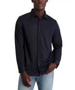 Karl Lagerfeld Paris Men&#39;s Slim-Fit Brushed Striped Shirt - Navy-XL - $101.51 CAD