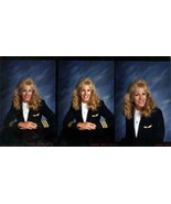 Airline Pilot Set of 3/Photos Original 1992 Press Photo - $129.41 MXN