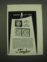 1962 Taylor Cygnus Barometer Advertisement - £14.72 GBP