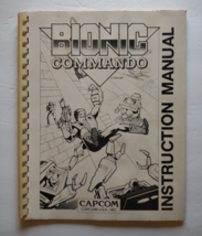 Bionic Commando Original Video Arcade Game Service Instruction Manual 1987 - £14.53 GBP