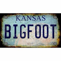 Bigfoot Kansas Novelty Mini Metal License Plate - £11.76 GBP