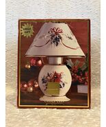 LENOX Winter Greetings Red Cardinal &amp; Holly Berries Candle Lamp Read - $37.63