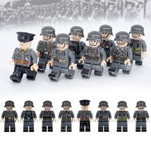 8pcs WW2 German Army Commander Officer Soldiers Minifigures Accessories - £14.18 GBP