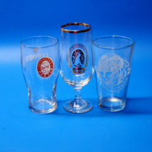 Vintage Coors, Guinness, Highland Beer Ale Pilsner Glass Home Bar - Set Of 3 - $14.64