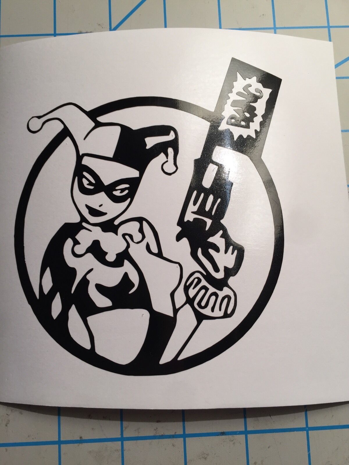 Suicide Squad|Harley Quinn| Harley Bang Gun|Joker|Animated|Vinyl| Decal|Sticker