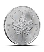 1 Oz Canadian Maple Leaf .9999 Fine Silver BU Coin 2021 - £29.50 GBP