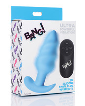Bang! 21x Vibrating Butt Plug W/remote Control - Blue - £32.33 GBP