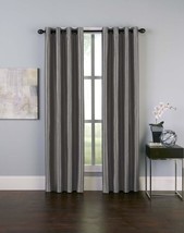 Curtainworks 1Q80610Gpt Malta Faux Silk Grommet Curtain Panel, 50 By 84&quot;, Pewter - £28.56 GBP