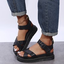 Open Toe Flatform Wees Shoes Woman Summer Beach Sandals Sexy Women Plus Size PU  - £29.38 GBP