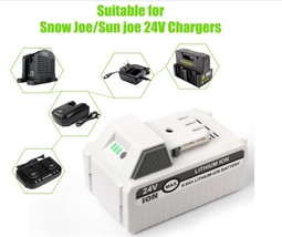 High-Performance 24V 6Ah Battery with LED Display for Snow Joe &amp; VOLTASK... - $27.59