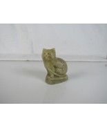 Miniature Soapstone Kitty Cat Figurine - $5.90