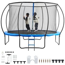 VEVOR 12FT Trampoline, 400 lbs Trampoline with Enclosure Net, Ladder, an... - £271.43 GBP