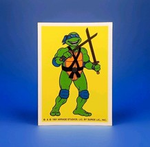 Vintage 1991 Hostess Teenage Mutant Ninja Turtles Pie Sticker Leonardo NM - $10.00