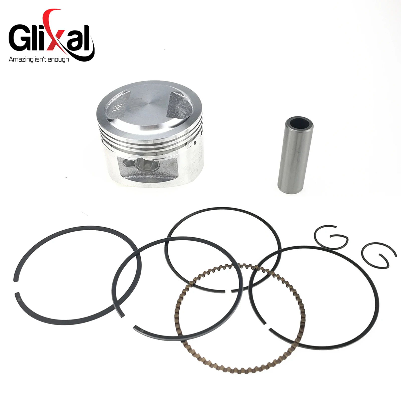 Glixal GY6 105cc Chinese Scooter Engine 52mm Big Bore Cylinder kit with Piston K - £40.10 GBP