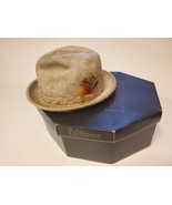 Vintage Stetson Fedora Hat Canadian Beaver Deluxe Finish Fur 7 with Box - $87.60