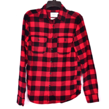 Goodfellow &amp; Co Red and Black Buffalo Plaid Top Size Small - £12.76 GBP