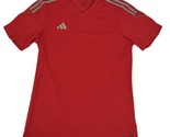 adidas Men&#39;s Tiro 23 League Slim-Fit Performance 3-Stripes T-Shirt Red/S... - $21.99