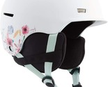 ANON Kids Snow Bicycle Helmet Flash Flowers White Size 52-55 20357102100... - $44.79