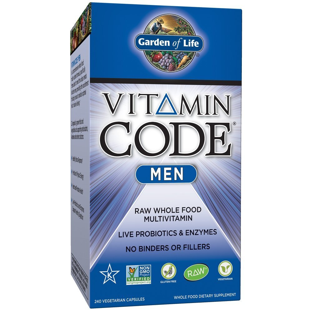 Garden of Life Multivitamin for Men Supplement Probiotics Vegetarian 240Capsules - $39.99