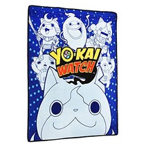 Yo-Kai Watch Multi-Character Print Micro Raschel Throw - 50&quot; x 60&quot; - £7.85 GBP