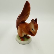 Hollohaza Red Squirrel Porcelain Figurine Vintage Hungary Collection - £48.70 GBP