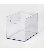 Brightroom Medium Bathroom Organizer Bin Clear 6.5&quot;H x 9&quot;D x 6&quot;W with Ha... - $259.83 MXN