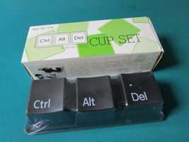 Keyboard Cups Nib Ctrl+Alt+Del Food Grade Plastic Original - £23.15 GBP