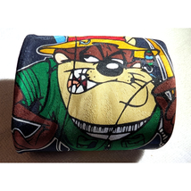 Vintage 1996 Looney Tunes Mania Character Tie Fishing Taz &amp; Shark 56 Inc... - $9.85