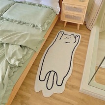 Kitty Rug, Cats Dorm Bedroom Accent Rug, Ultra Soft Cat Shaped Rug, Kawaii Rug - £19.94 GBP+