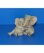 Figurines/Trinkets-Two Castagna Elephants, vintage etched signature - $22.50