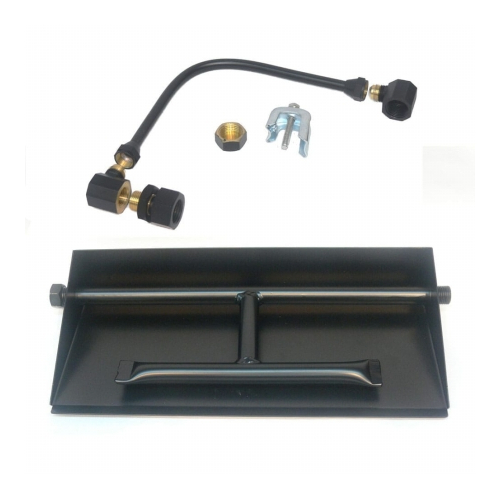 Tretco 21 in. Powder Coated Dual Burner Pan Kit Liquid Propane - $189.11