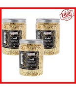 Ready-to-Use Metallic Gold Flakes, 3x10g Bottles for Crafting and DIY Pr... - $660.61 MXN