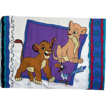 Vintage 90s The Lion King Pillow Case Walt Disney Timon Pumba Nala Simba S6 - £7.59 GBP