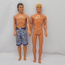 Mattel 1968 Ken Dolls Blonde and brown hair dolls - £10.20 GBP