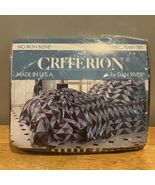 CRITERION Vtg Dan River 3 pc Twin Sheet Set High Tech Geometric 80s Burg... - $540.28 MXN