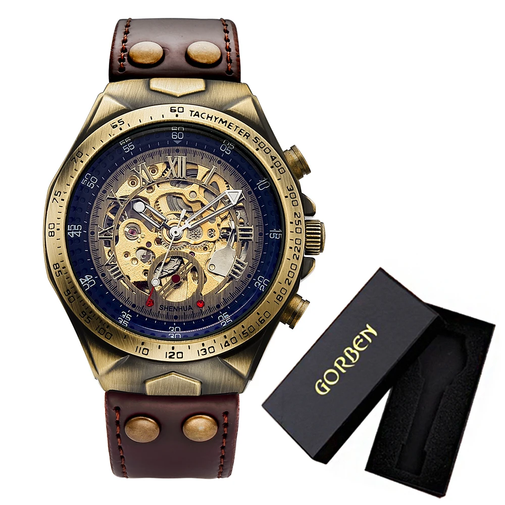 Wrist Watch For Men Waterproof Automatic Mechanical Watch Men&#39;s watch Re... - $50.38