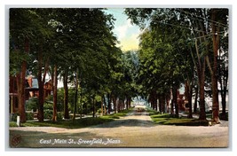 East Main Street View Greenfield Massachusetts MA UNP DB Postcard P16 - £3.90 GBP
