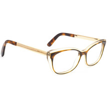 Jimmy Choo Eyeglasses JC126 19W Tortoise&amp;Clear/Gold Cat Eye Italy 53[]15... - £63.70 GBP