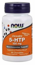 NOW Foods 5-HTP Chewable Natural Citrus - 100 mg - 90 Chewables - £18.12 GBP