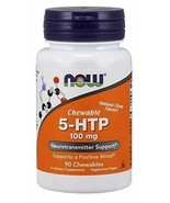 NOW Foods 5-HTP Chewable Natural Citrus - 100 mg - 90 Chewables - $23.17