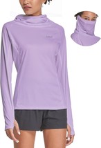 Baleaf Women&#39;S Long Sleeve Rash Guard With Face Cover Upf 50+ Swim Shirts Sun - $41.97