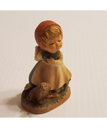 Marks &amp; Rosenfeld Girl With dog Porcelain Figurine  - £12.50 GBP