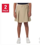 French Toast Girls Boys Skort Tan Khaki 2-Pack Moisture Wicking School U... - $58.99 CAD