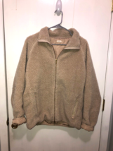 John Gault Sherpa Full Zip Lined Jacket Womens SZ Large - £7.76 GBP